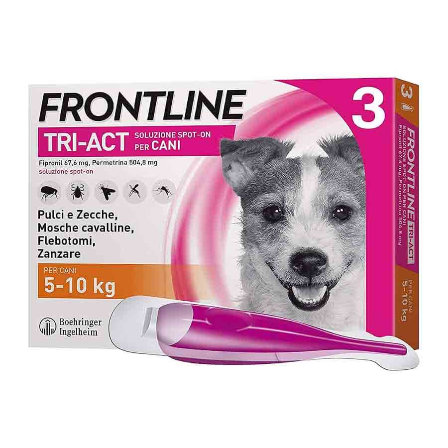 Frontline Antiparassitario Tri-Act Spot On Per Cani 5-10Kg 3 Pipette