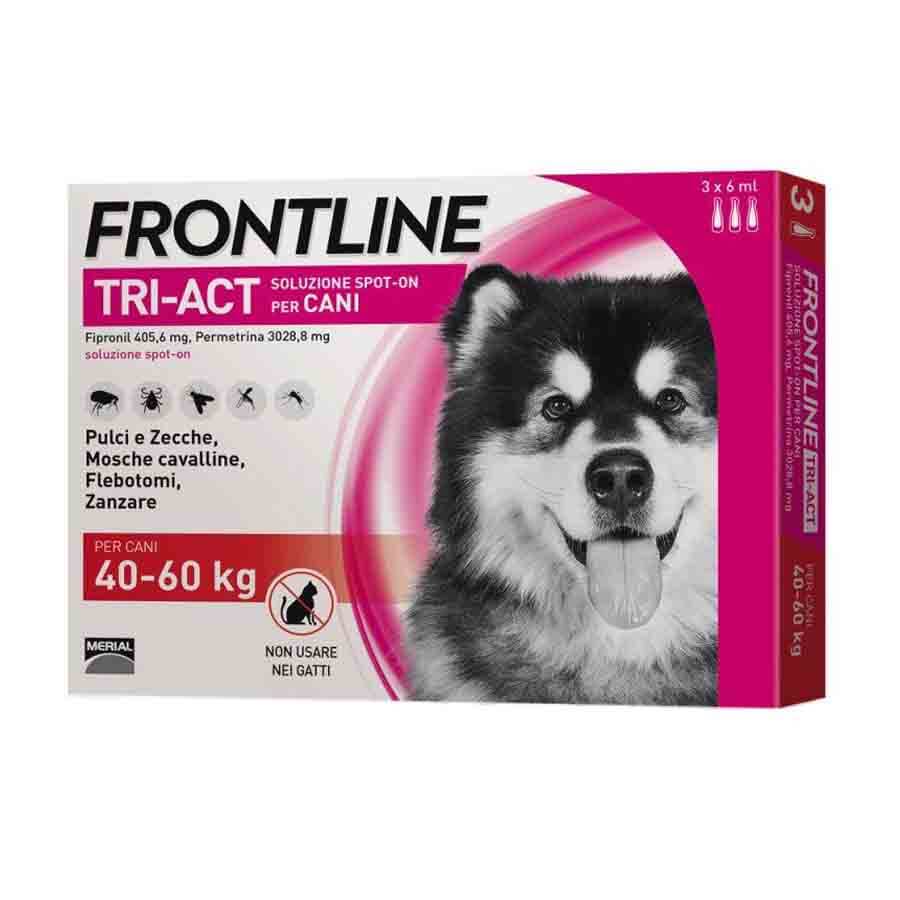 Frontline Antiparassitario Tri-Act Spot On Per Cani 40-60Kg 3 Pipette