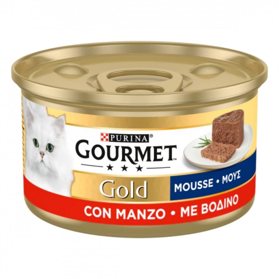 Gourmet - Gourmet Gold Mousse Carne E Pesce Per Gatti 85G - Animalmania Store