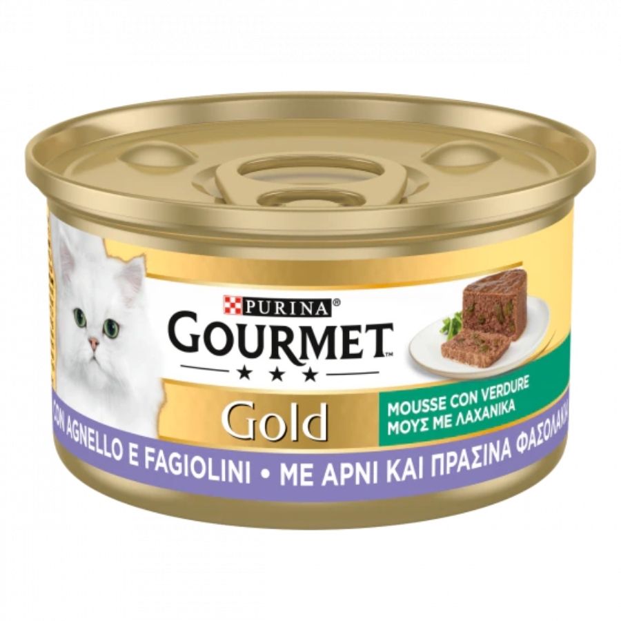Gourmet - Gourmet Gold Mousse Verdure Con Carne E Pesce Per Gatti 85G - Animalmania Store