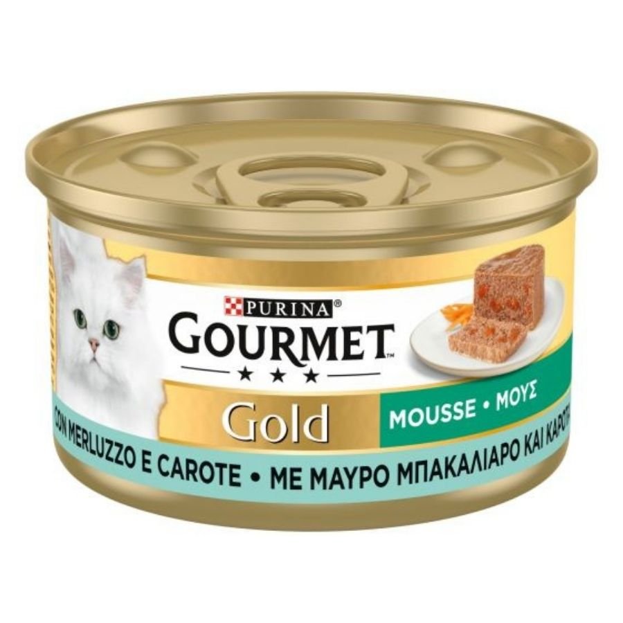 Gourmet - Gourmet Gold Mousse Verdure Con Carne E Pesce Per Gatti 85G - Animalmania Store