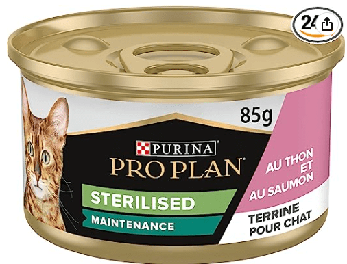 Purina Pro Plan - Purina gatto sterilizzato lattina Salmone e Tonno 85 G - Animalmania Store