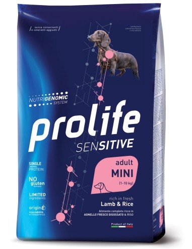 Prolife - Prolife Sensitive Adult Mini Lamb & Rice per Cani - Animalmania Store