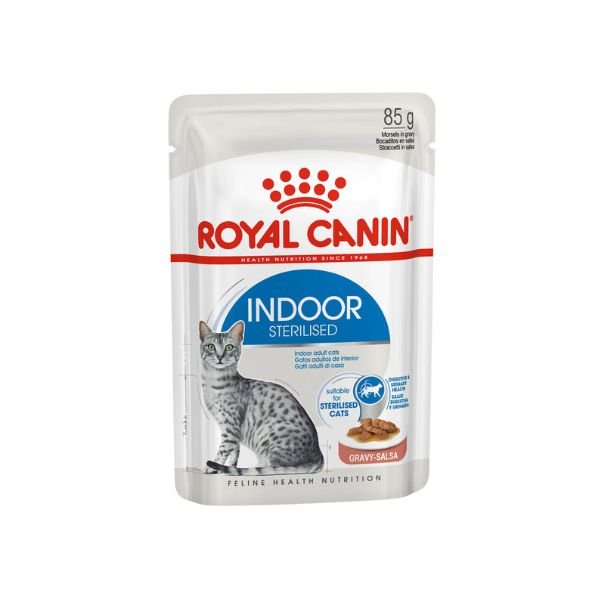 Royal Canin - Royal Canin Indoor Sterilised Gravy Gatto Adult 85G - Animalmania Store