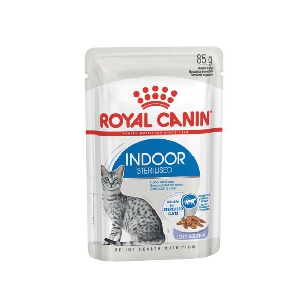Royal Canin - Royal Canin Indoor Sterilised Jelly Gatto Adult 85G - Animalmania Store