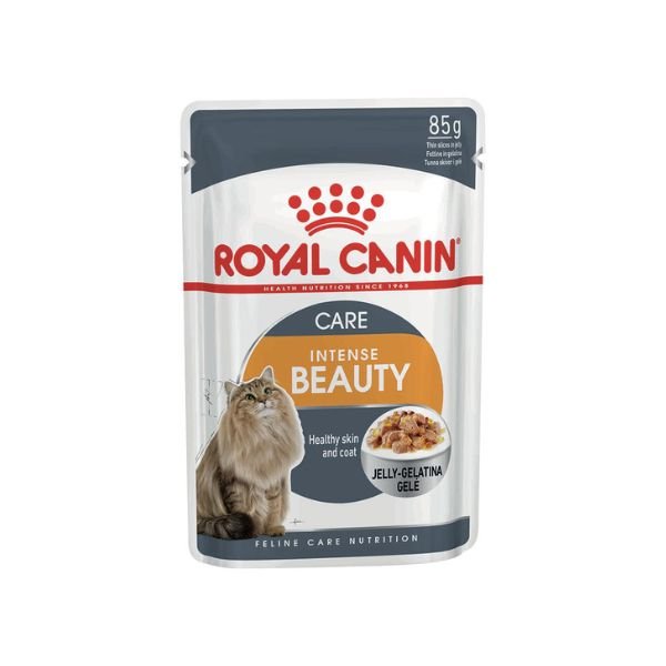 Royal Canin - Royal Canin Intense Beauty Jelly Gatto Adult 85G - Animalmania Store