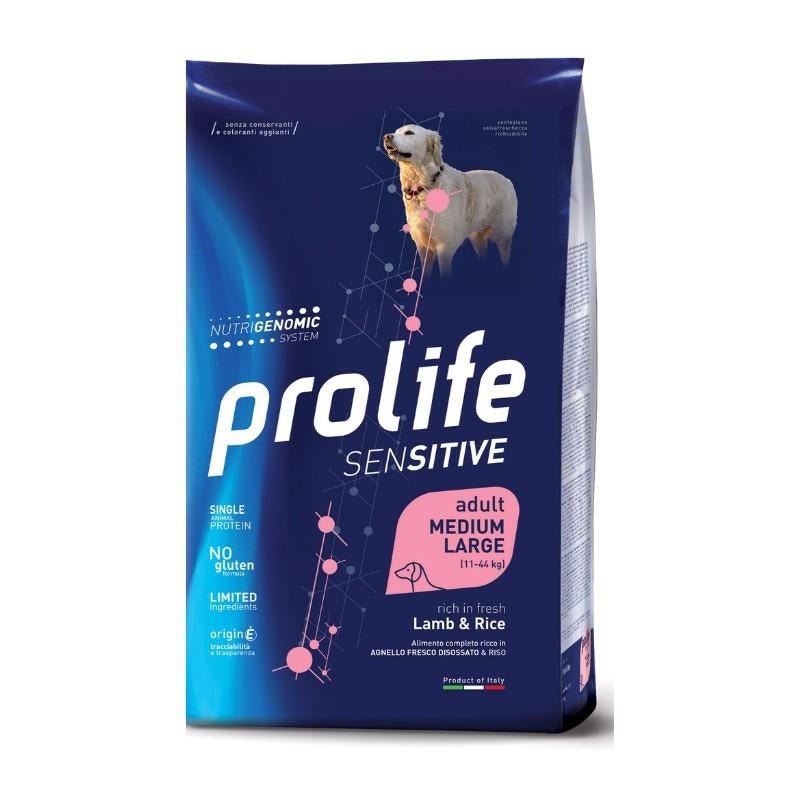 Prolife - Prolife Dog Sensitive Medium/Large Agnello/Riso - Animalmania Store