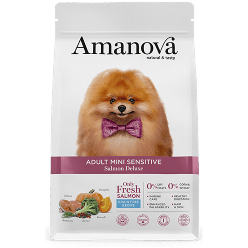 Amanova - Amanova Cibo Per Cane Adult Mini Sensitive Salmon Deluxe - Animalmania Store