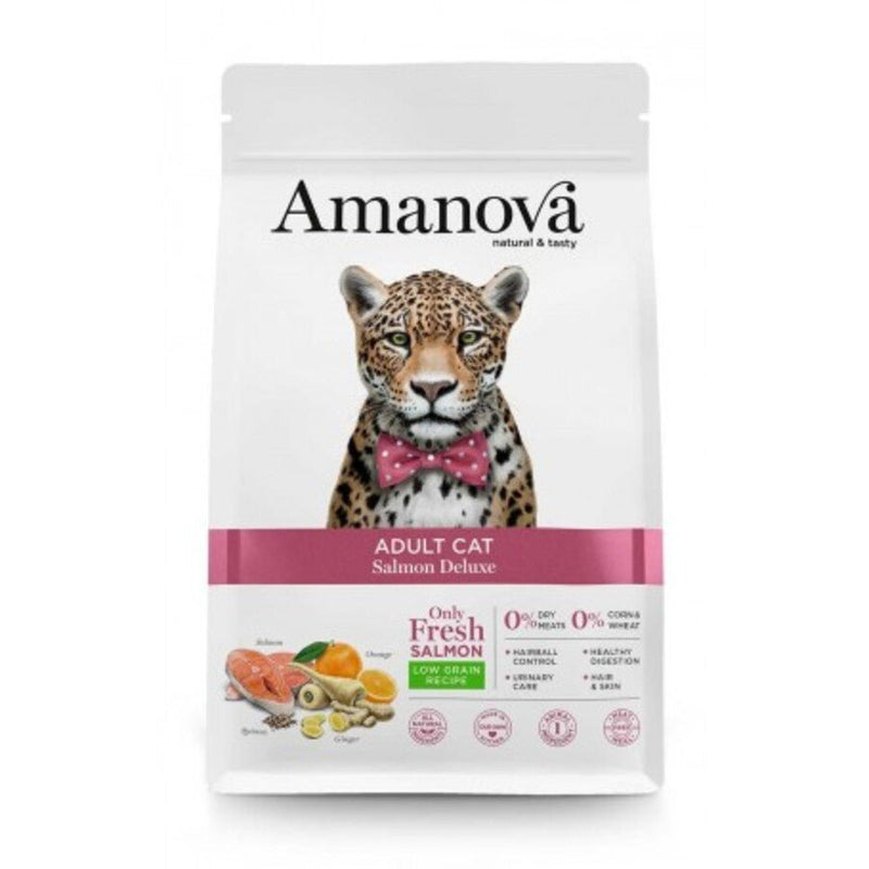 Amanova - Amanova Cibo Per Gatti Adult Salmon Delux - Animalmania Store