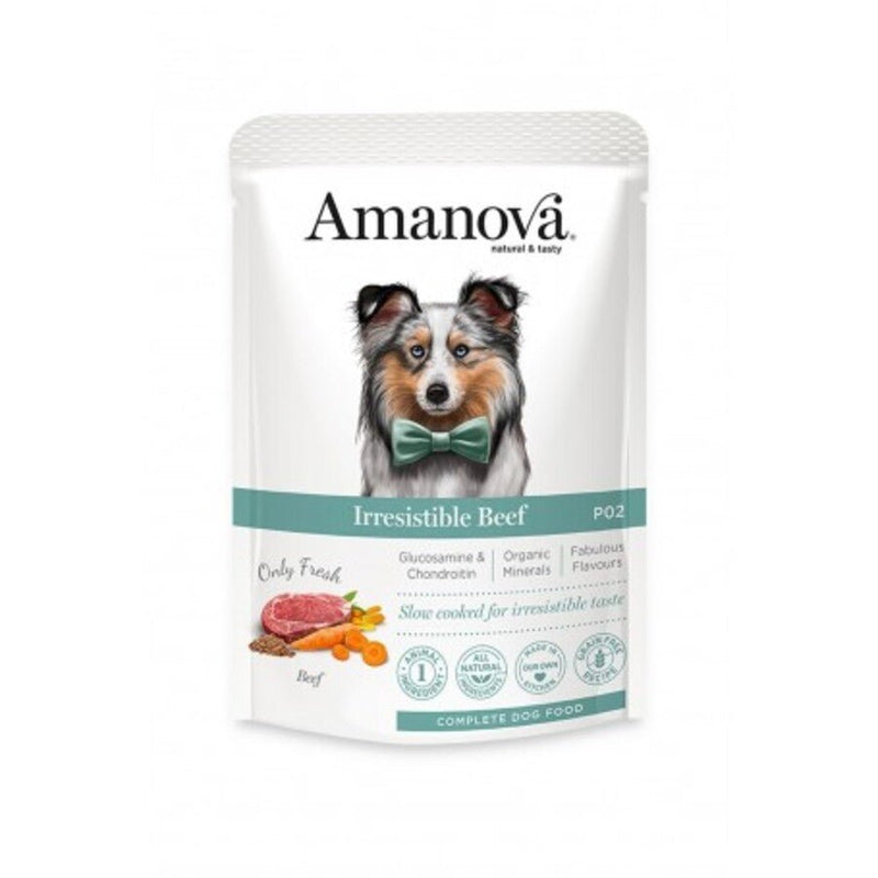 Amanova - Amanova Cibo Per Cani Pouch Irresistible Beef 100G - Animalmania Store