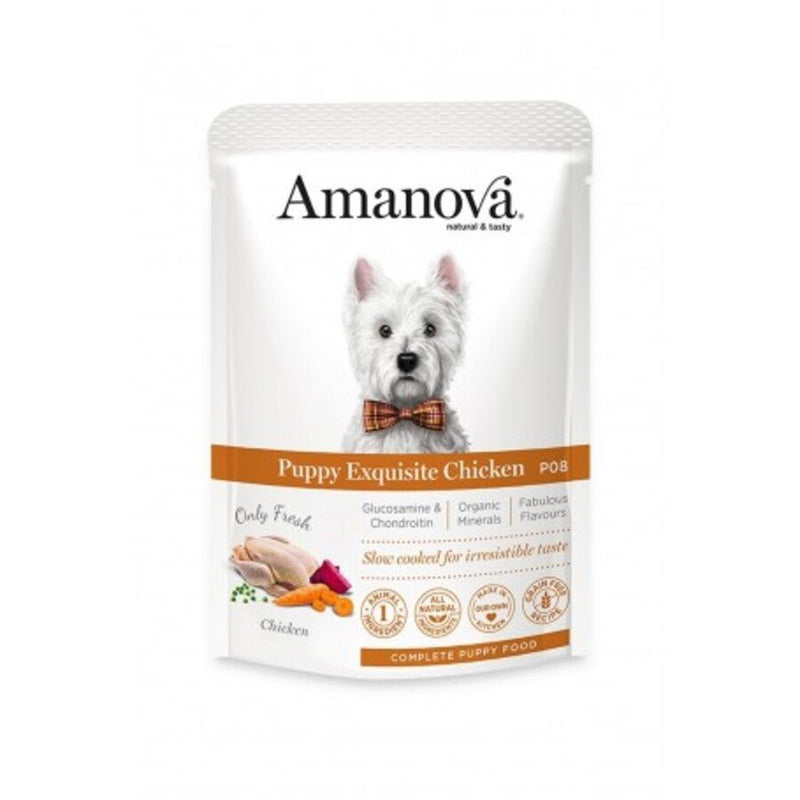 Amanova - Amanova Cibo Per Cani Pouch Puppy Exquisite Chicken 100G - Animalmania Store
