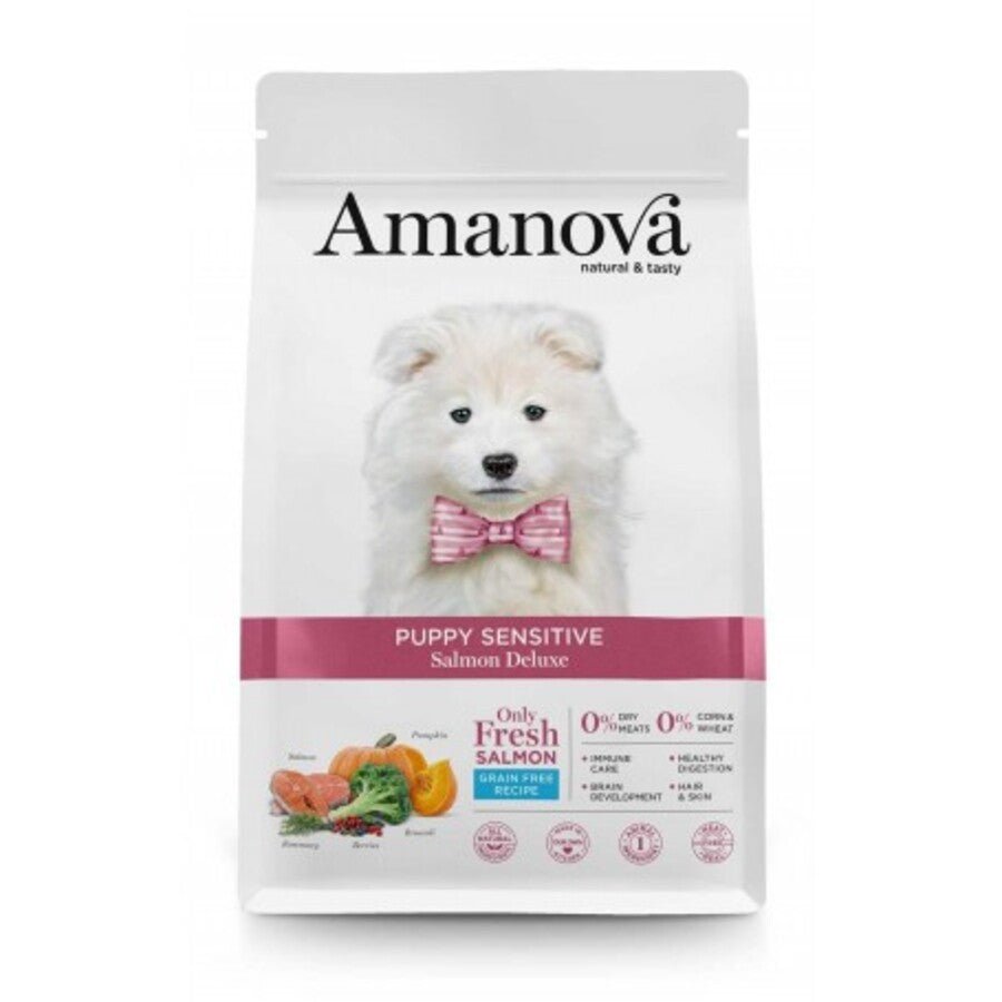 Amanova - Amanova Cibo Per Cane Puppy Sensitive Salmon Deluxe - Animalmania Store