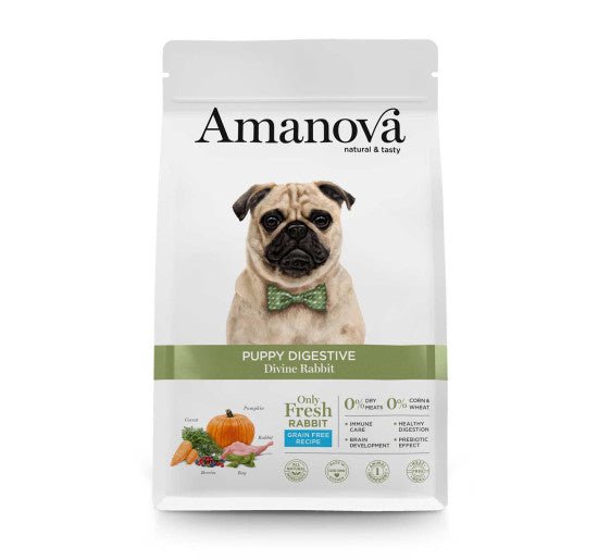 Amanova - Amanova Cibo Per Cane Puppy Digestive Divine Rabbit - Animalmania Store