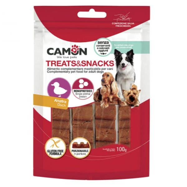 Camon - Treats&Snack Barretta All'Anatra Per Cani - Animalmania Store