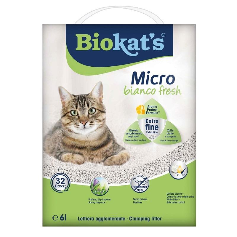 Gimborn - Biokat'S Micro Bianco Fresh 6 Lt Per Gatti - Animalmania Store