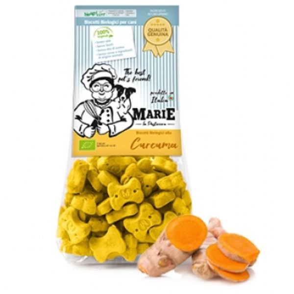 Marie La Pasticcera - Biscotto Biologico Alla Curcuma 210 Gr Per Cani - Animalmania Store