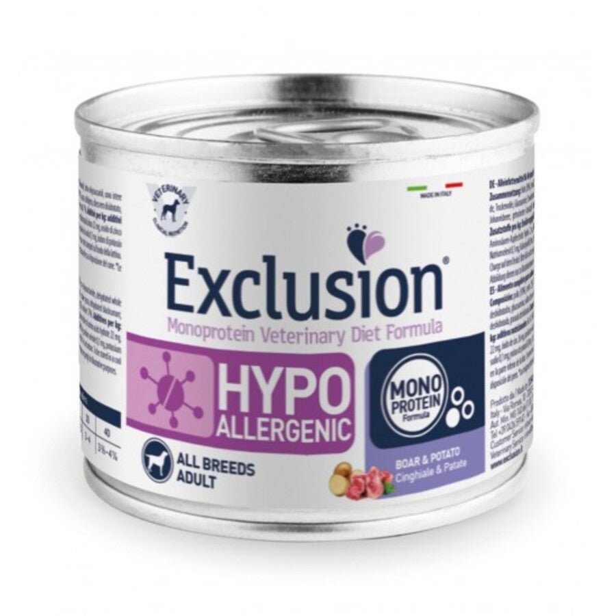 Exclusion - Exclusion Hypo cane gusto cinghiale e patate 200gr - Animalmania Store