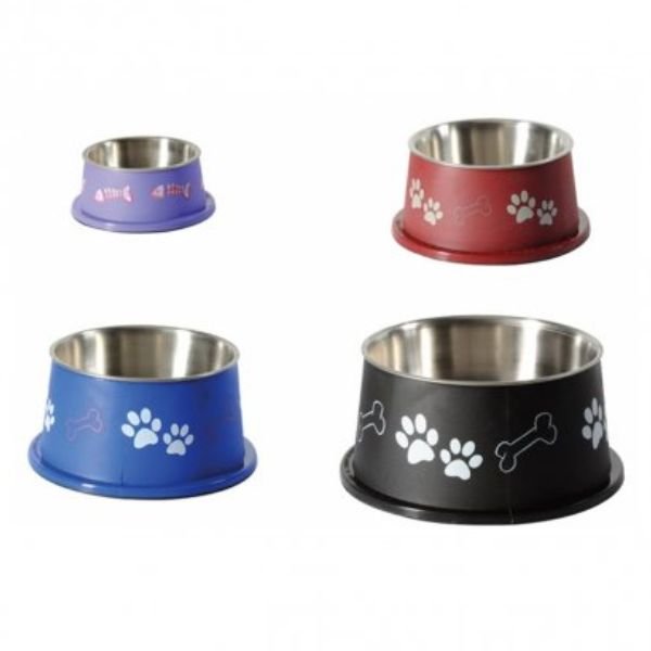 Ciotola Magnetica Da Parete In Acciaio Inox Per Cani E Gatti – 14,3 Cm, Alzata 15°, Antiscivolo E Lavabile