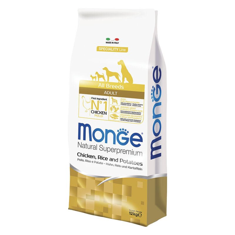 Monge - Monge Natural Superpremium Cane Adult Pollo, Riso & Patate - Animalmania Store