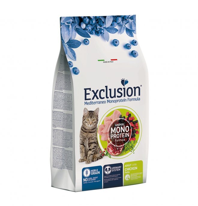 Exclusion - Exclusion Mediterraneo Cibo Per Gatti Adulti Gusto Pollo 300Gr - Animalmania Store