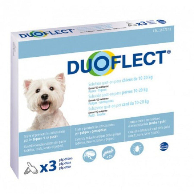Duoflect - Duoflect Antiparassitario cane 10-20kg 3 pipette - Animalmania Store