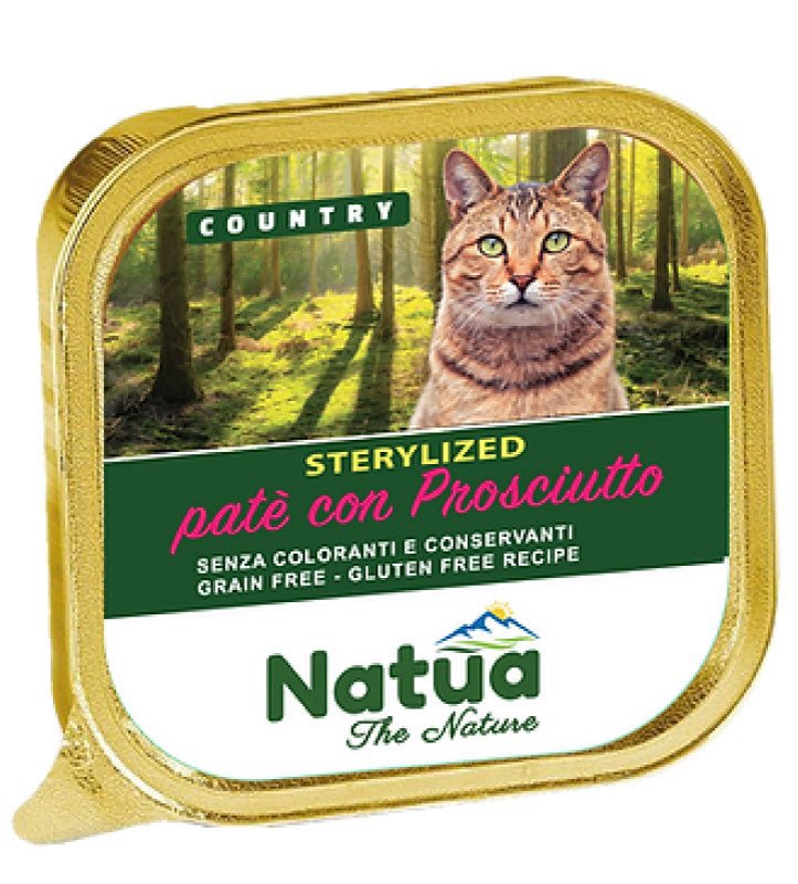 Natua - Natua Cat Country Sterilized Prosciutto Gr.100 - Animalmania Store
