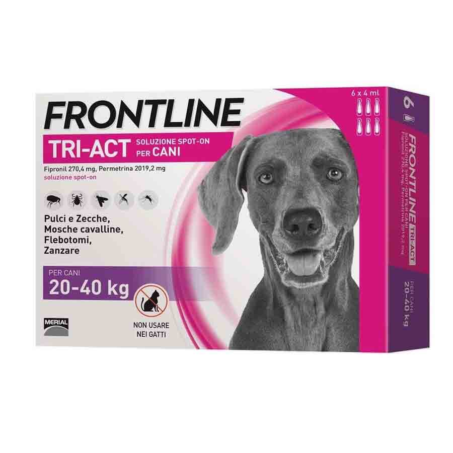 Frontline Antiparassitario Tri-Act Spot On Per Cani 20-40Kg Da 6 Pipette