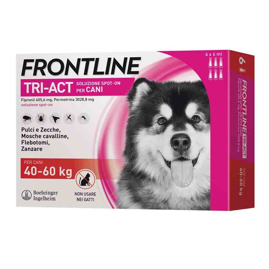Frontline Antiparassitario Tri-Act Spot On Per Cani 40-60Kg Da 6 Pipette