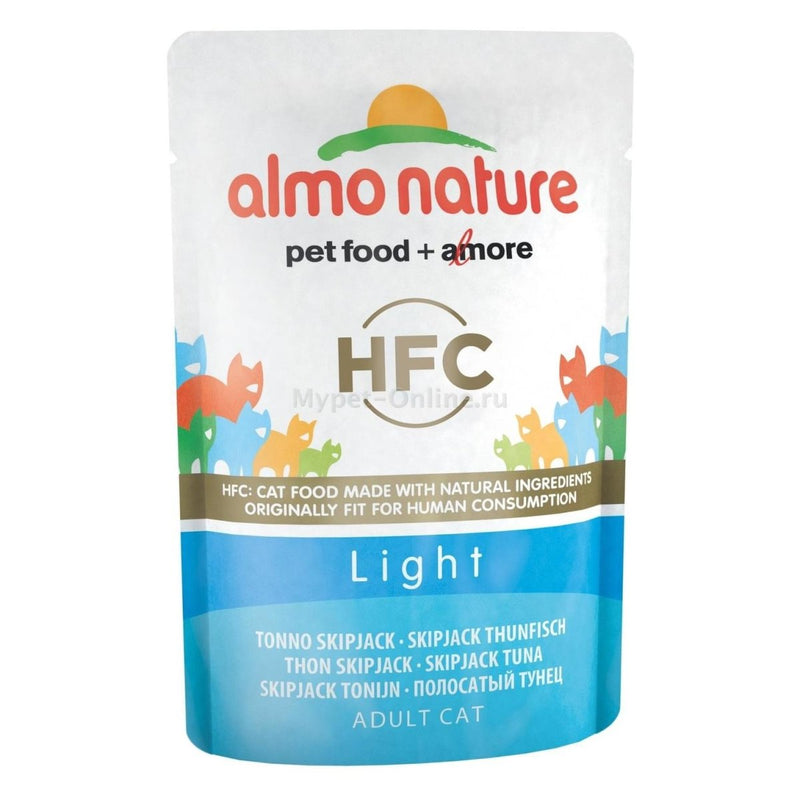 Almo Nature - Almo Nature HFC Light Tonno Skipjack 55 gr per Gatti - Animalmania Store