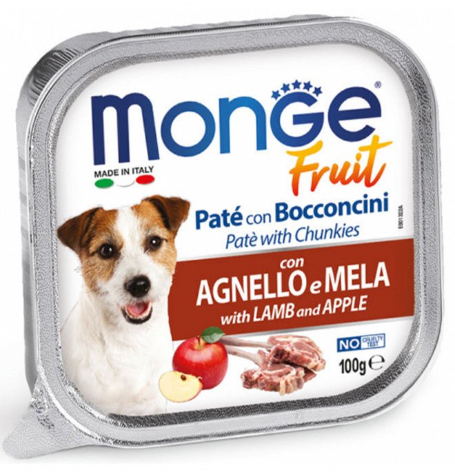 Monge - Monge Fruit Cane 100 Gr Pate' E Bocconcini - Animalmania Store