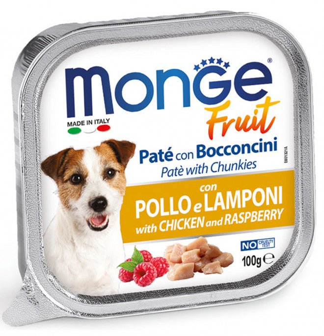 Monge - Monge Fruit Cane 100 Gr Pate' E Bocconcini - Animalmania Store