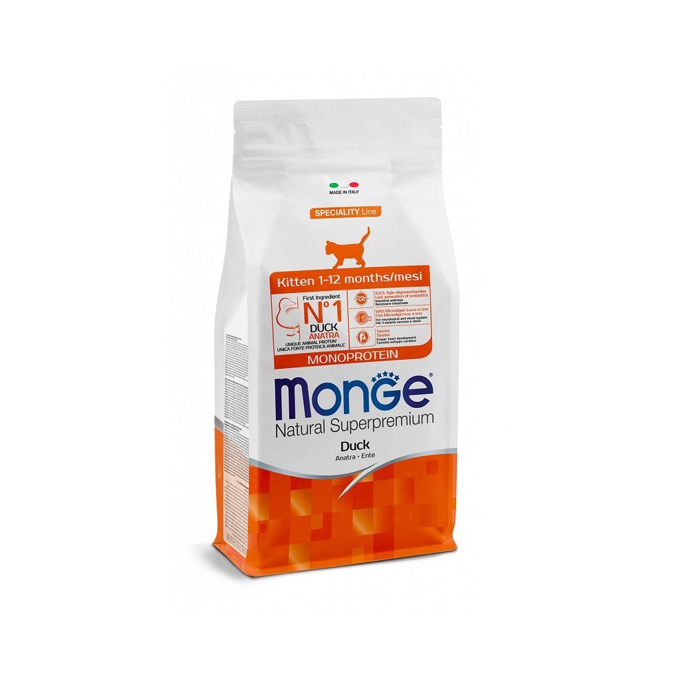 Monge - Monge Natural Superpremium Monoprotein Gattino Anatra - Animalmania Store