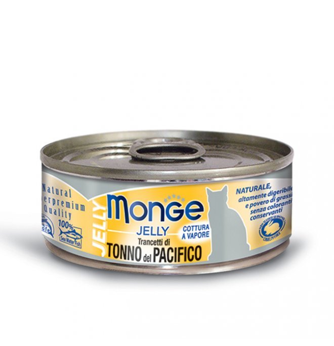 Monge - Monge Gatto Senior Jelly Da 80 Gr In Lattina Trancetti Di Tonno - Animalmania Store