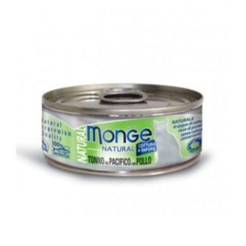 Monge - Monge Gatto Natural Da 80 Gr In Lattina Al Tonno - Animalmania Store