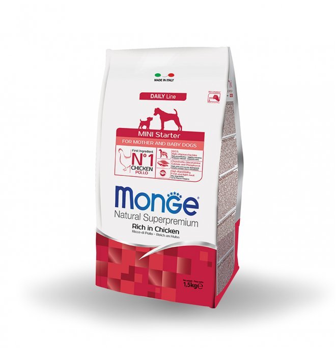 Monge - Monge Natural Superpremium Cane Mini Starter Pollo 1.5 Kg - Animalmania Store