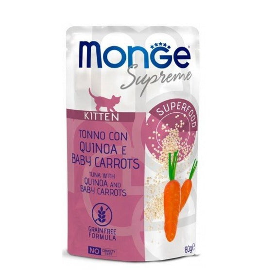 Monge - Monge Supreme Gattino 80Gr In Busta Tonno - Animalmania Store