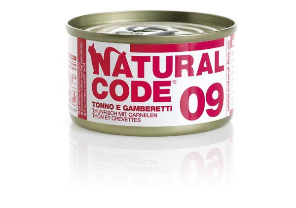 Natural Code - Natural Code 09 Gatto Tonno E Gamberetti - Animalmania Store