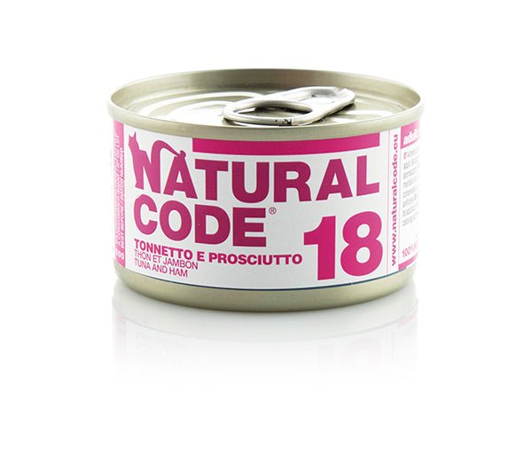 Natural Code - Natural Code 18 Gatto Tonnetto E Prosciutto - Animalmania Store
