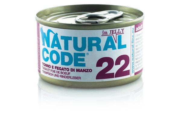 Natural Code - Natural Code 22 Tonno E Fegato Di Manzo per Gatti - Animalmania Store