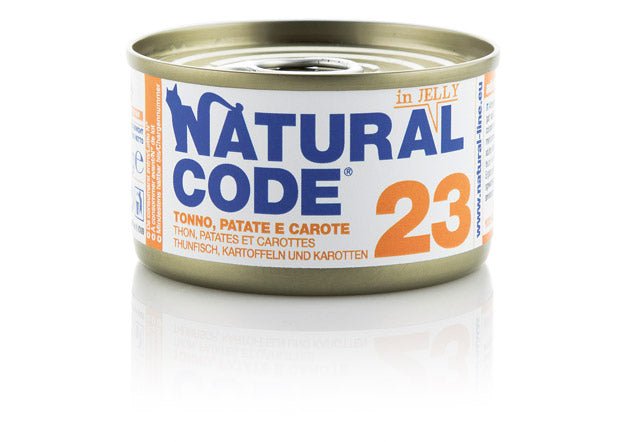 Natural Code - Natural Code 23 Tonno Patate E Carote per Gatti - Animalmania Store