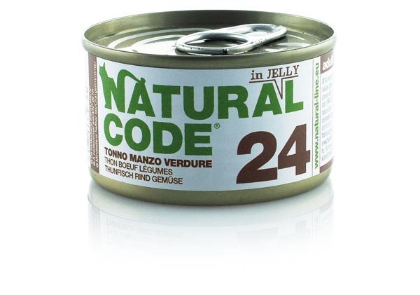 Natural Code - Natural Code 24 Tonno Manzo E Verdure per Gatti - Animalmania Store