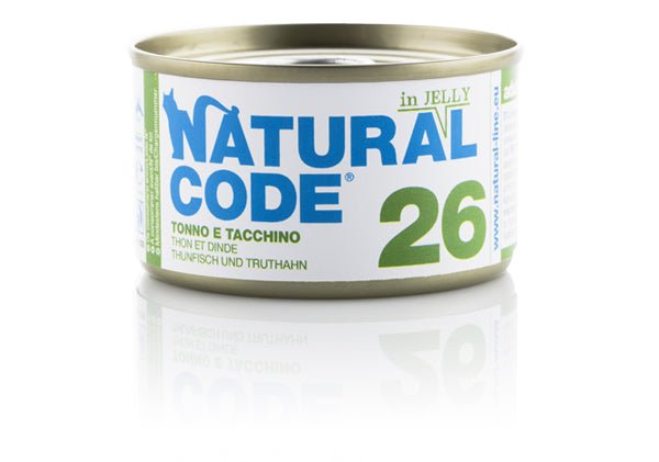 Natural Code - Natural Code 26 Tonno E Tacchino per Gatti - Animalmania Store