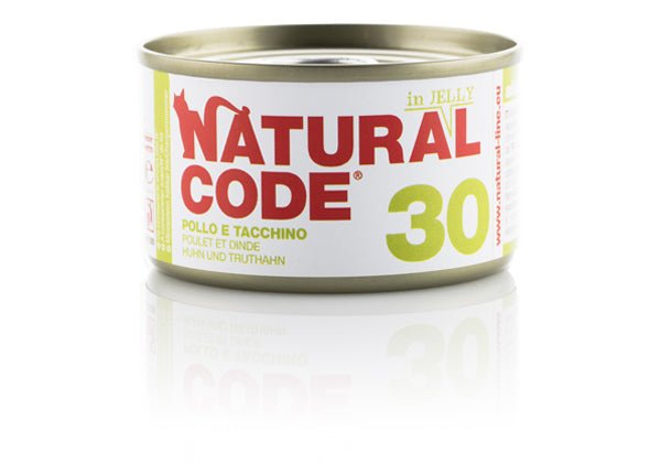 Natural Code - Natural Code 30 Pollo E Tacchino per Gatti - Animalmania Store