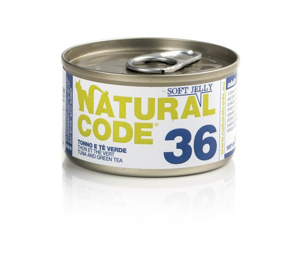 Natural Code - Natural Code 36 Tonno E Tè Verde per Gatti - Animalmania Store