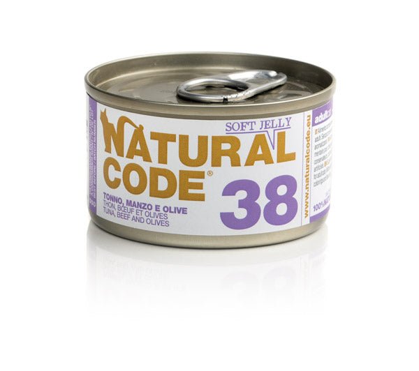 Natural Code - Natural Code 38 Tonno Manzo E Olive per Gatti - Animalmania Store