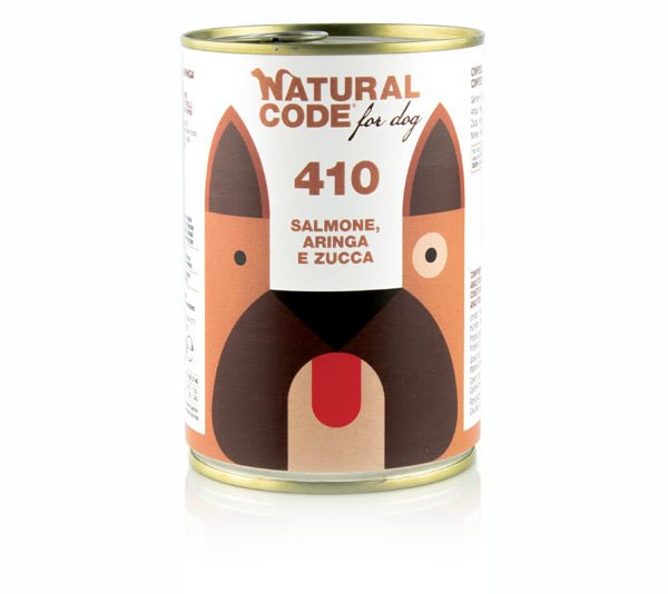Natural Code - Natural Code 410 Salmone, Aringa E Zucca per Cani - Animalmania Store