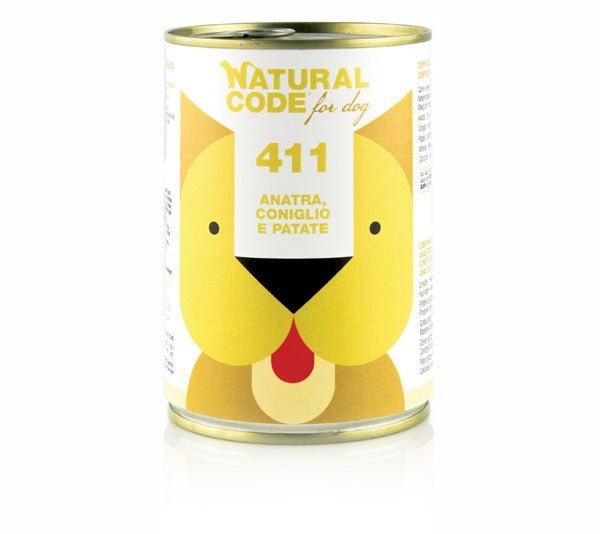 Natural Code - Natural Code 411 Anatra, Coniglio E Patate per Cani - Animalmania Store
