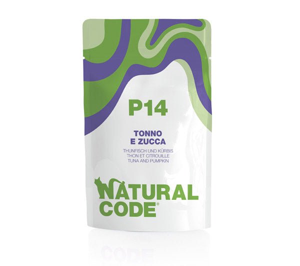 Natural Code - Natural Code Busta P14 Tonno E Zucca per Gatti - Animalmania Store