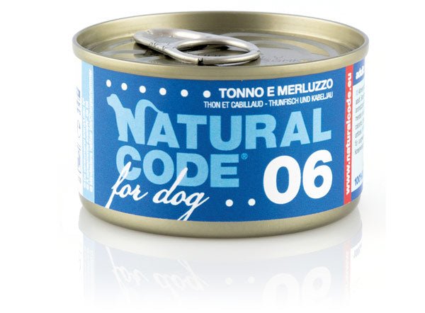 Natural Code - Natural Code Dog 06 Con Tonno E Merluzzo - Animalmania Store