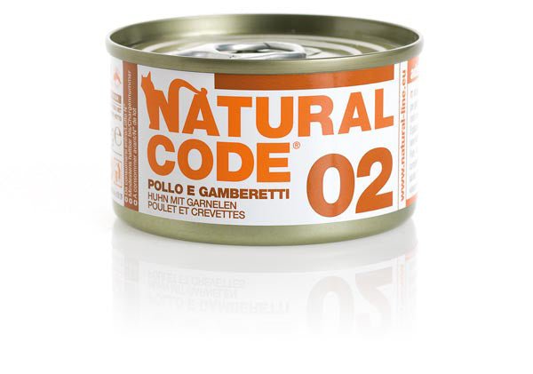 Natural Code - Natural Code Gatto 02 Pollo E Gamberetti - Animalmania Store